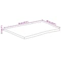 Miniatyrbilde 9 av 9: vidaXL Bordplate 70x60x2,5 cm naturlig kant heltre mango