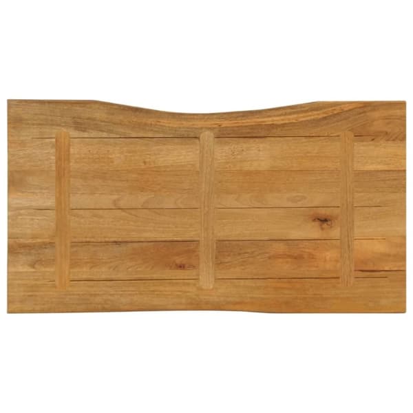 vidaXL bordplade 120x60x2,5 cm naturlig kant massivt mangotræ