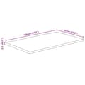 Miniatyrbillede 9 af 9: vidaXL bordplade 120x60x2,5 cm naturlig kant massivt mangotræ
