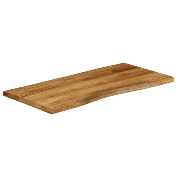 vidaXL bordplade 120x60x2,5 cm naturlig kant massivt mangotræ