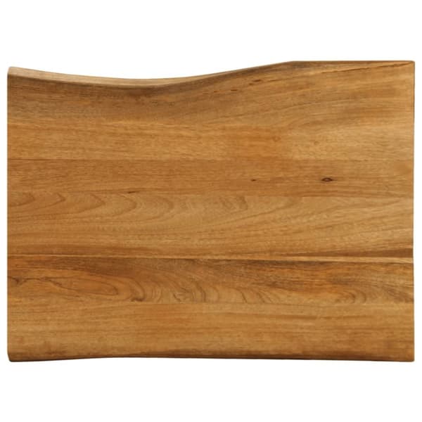 vidaXL bordplade 70x60x2,5 cm naturlig kant massivt mangotræ