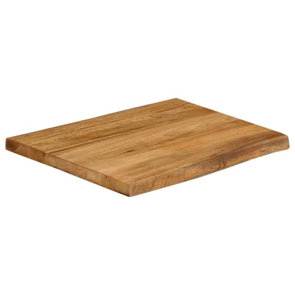 vidaXL Bordsskiva 60x60x2,5 cm levande kant massivt mangoträ