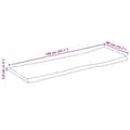 Miniatyrbilde 9 av 9: vidaXL Bordplate 140x40x3,8 cm naturlig kant heltre mango