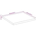 Miniatyrbillede 9 af 9: vidaXL bordplade 60x60x2,5 cm naturlig kant massivt mangotræ