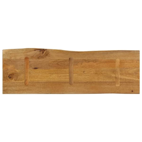 vidaXL Bordplate 110x40x2,5 cm naturlig kant heltre mango