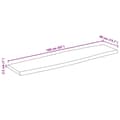 Miniatyrbilde 9 av 9: vidaXL Bordplate 160x40x2,5 cm naturlig kant heltre mango