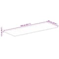 Miniatyrbilde 9 av 9: vidaXL Bordplate 140x60x1,5 cm rektangulær gjenvunnet heltre