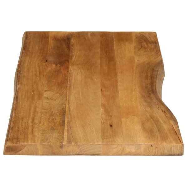 vidaXL bordplade 140x60x2,5 cm naturlig kant massivt mangotræ