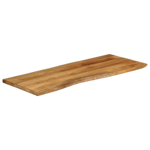 vidaXL bordplade 140x60x2,5 cm naturlig kant massivt mangotræ