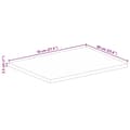 Miniatyrbilde 9 av 9: vidaXL Bordplate 70x60x2,5 cm rektangulær gjenvunnet heltre
