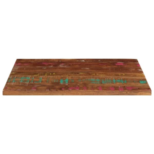 vidaXL Bordplate 90x70x2,5 cm rektangulær gjenvunnet heltre