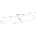 Miniatyrbillede 8 af 8: vidaXL bordplade 140x50x2,5 cm oval massivt mangotræ