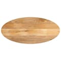 Miniatyrbillede 1 af 8: vidaXL bordplade 140x50x2,5 cm oval massivt mangotræ