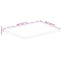 Miniatyrbillede 9 af 9: vidaXL bordplade 80x60x2,5 cm rektangulær massivt genbrugstræ