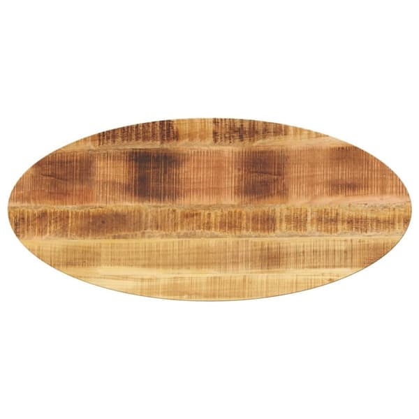 vidaXL bordplade 80x40x3,8 cm oval massivt mangotræ