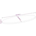 Miniatyrbilde 8 av 8: vidaXL Bordplate 140x50x3,8 cm oval heltre mango