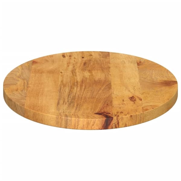 vidaXL bordplade 110x40x2,5 cm oval massivt mangotræ
