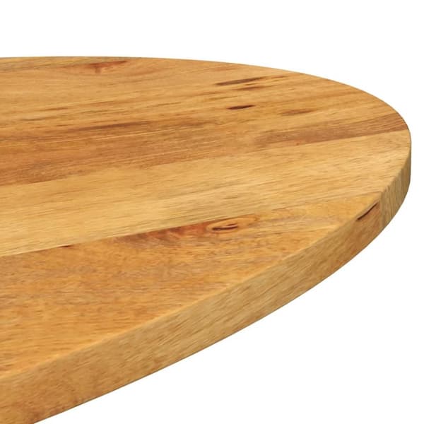 vidaXL bordplade 110x40x2,5 cm oval massivt mangotræ