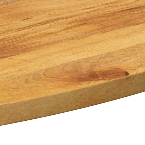vidaXL bordplade 110x40x2,5 cm oval massivt mangotræ