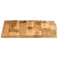 Miniatyrbilde 4 av 9: vidaXL Bordplate 80x80x2,5 cm naturlig kant grovt heltre mangotre