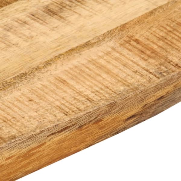 vidaXL Bordplate 80x80x2,5 cm naturlig kant grovt heltre mangotre