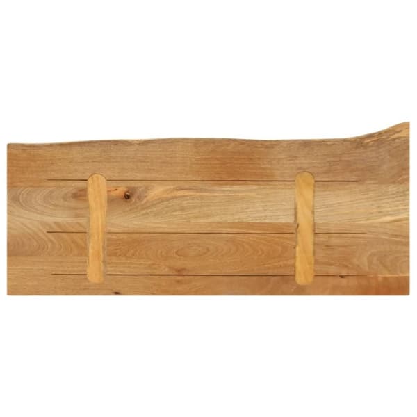 vidaXL bordplade 80x20x2,5 cm naturlig kant massivt mangotræ