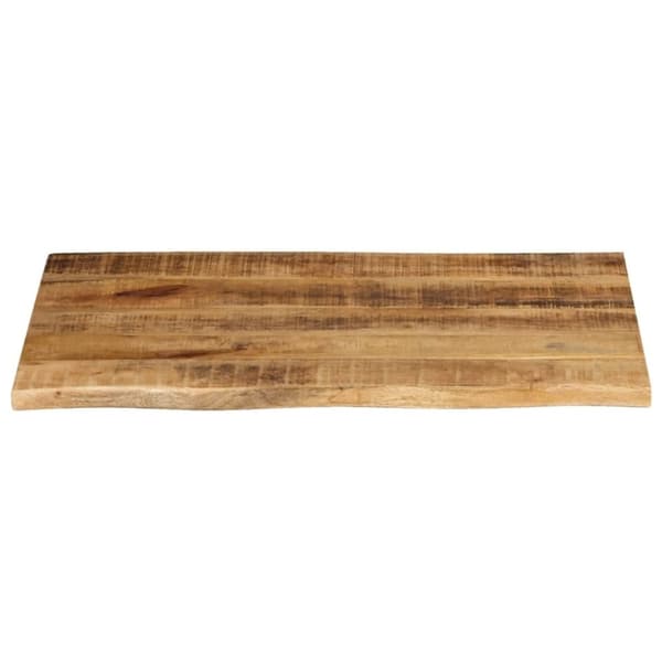 vidaXL Bordplate 90x60x2,5 cm naturlig kant grovt heltre mangotre