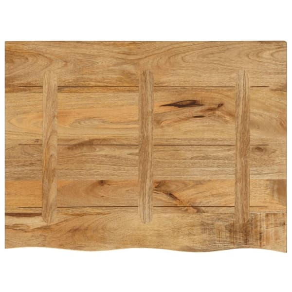 vidaXL Bordplate 90x60x2,5 cm naturlig kant grovt heltre mangotre