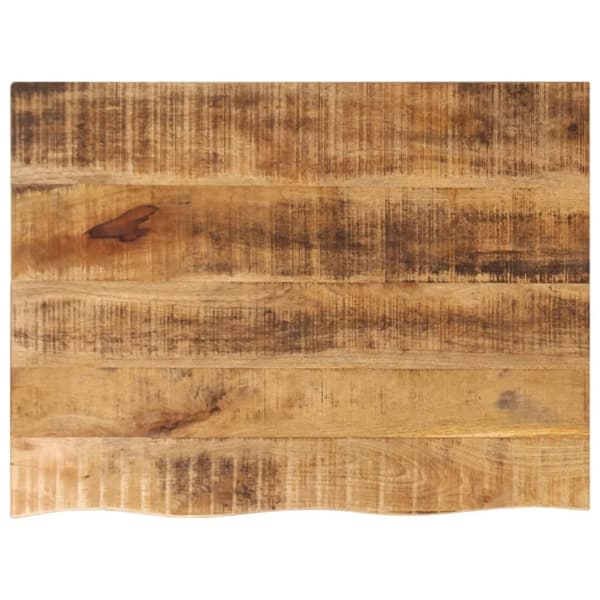 vidaXL Bordplate 90x60x2,5 cm naturlig kant grovt heltre mangotre