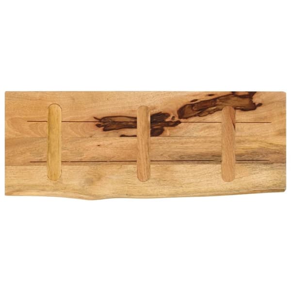 vidaXL Pöytälevy 90x40x3,8 cm elävä reuna karkea täysi mangopuu