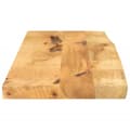 Miniatyrbilde 4 av 9: vidaXL Bordplate 80x30x2,5 cm naturlig kant grovt heltre mangotre