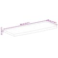 Miniatyrbilde 9 av 9: vidaXL Bordplate 80x30x2,5 cm naturlig kant grovt heltre mangotre