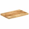 Miniatyrbillede 2 af 9: vidaXL bordplade 50x40x2,5 cm naturlig kant massivt ru mangotræ
