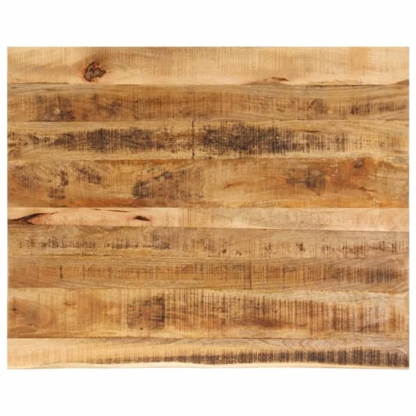 vidaXL Pöytälevy 110x80x2,5 cm elävä reuna karkea täysi mangopuu