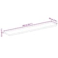 Miniatyrbilde 9 av 9: vidaXL Bordplate 140x20x2,5 cm naturlig kant grovt heltre mangotre