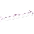 Miniatyrbilde 9 av 9: vidaXL Bordplate 140x20x3,8 cm naturlig kant grovt heltre mangotre