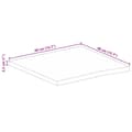 Pikkukuva 9 / 9: vidaXL Pöytälevy 40x40x2,5 cm elävä reuna karkea täysi mangopuu