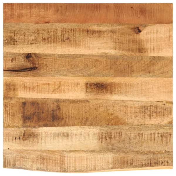 vidaXL Pöytälevy 40x40x2,5 cm elävä reuna karkea täysi mangopuu