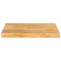 Miniatyrbilde 3 av 9: vidaXL Bordplate med naturlig kant 40x20x2,5 cm heltre mango