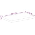 Miniatyrbillede 9 af 9: vidaXL bordplade 40x20x2,5 cm naturlig kant massivt mangotræ