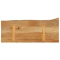 Miniatyrbilde 5 av 9: vidaXL Bordplate med naturlig kant 90x30x2,5 cm heltre mango