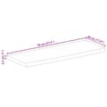 Miniatyrbilde 9 av 9: vidaXL Bordplate 70x30x2,5 cm naturlig kant grovt heltre mangotre