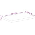 Miniatyrbillede 9 af 9: vidaXL bordplade 60x30x3,8 cm naturlig kant massivt ru mangotræ