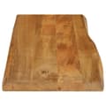 Miniatyrbilde 4 av 9: vidaXL Bordplate 90x40x2,5 cm naturlig kant heltre mango