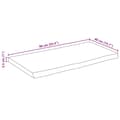 Miniatyrbilde 9 av 9: vidaXL Bordplate 90x40x2,5 cm naturlig kant heltre mango