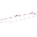 Pikkukuva 9 / 9: vidaXL Pöytälevy 100x40x2,5 cm elävä reuna karkea täysi mangopuu