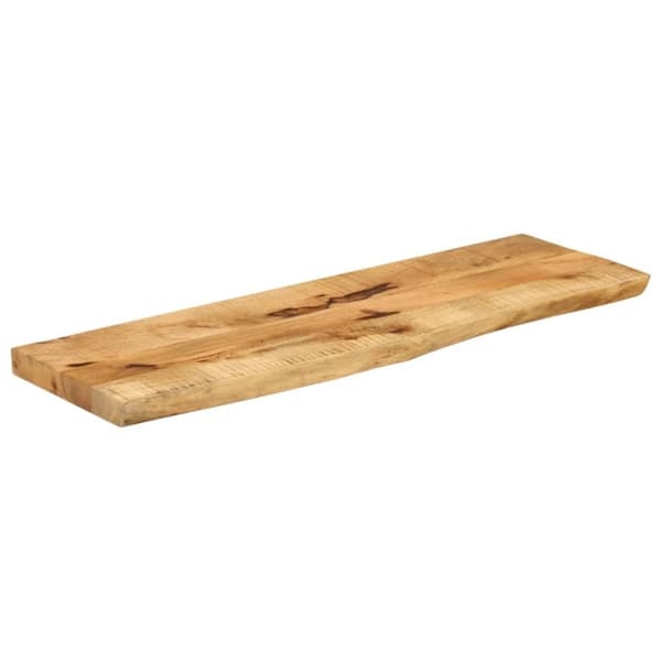 vidaXL Pöytälevy 100x40x2,5 cm elävä reuna karkea täysi mangopuu
