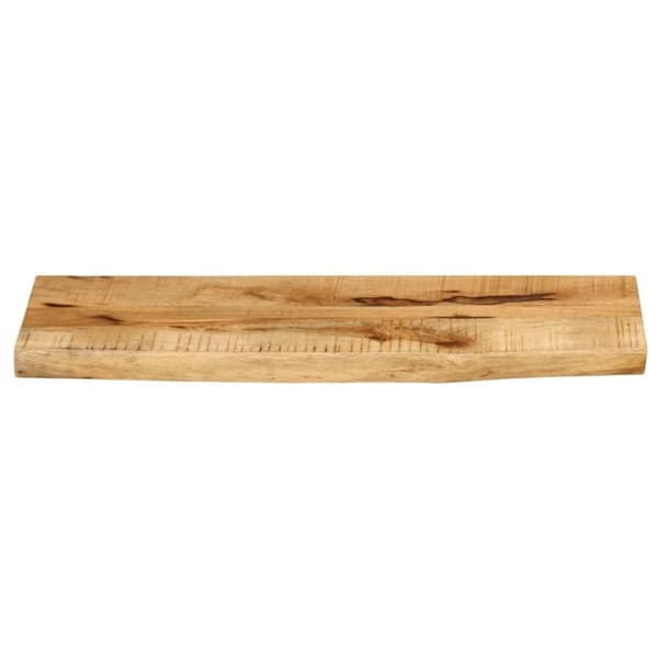 vidaXL bordplade 70x20x2,5 cm naturlig kant massivt ru mangotræ