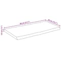 Miniatyrbilde 9 av 9: vidaXL Bordplate 80x40x3,8 cm naturlig kant heltre mango
