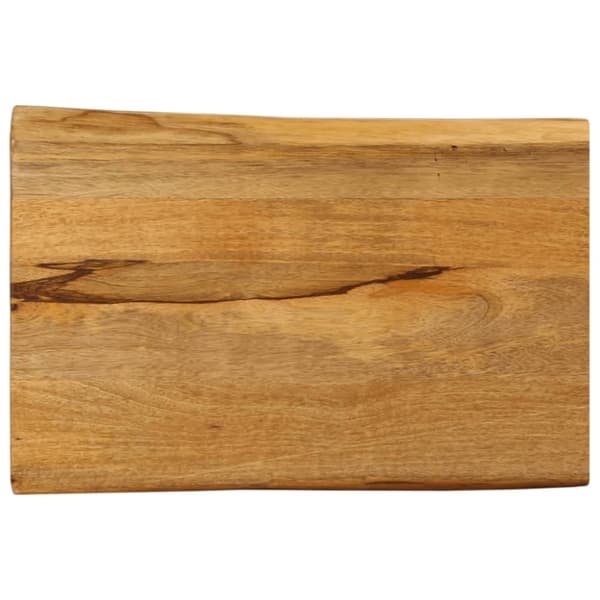 vidaXL Bordplate 60x40x2,5 cm naturlig kant heltre mango